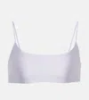 Jade Swim Muse Scoop Bikini Top In Lilac Sheen