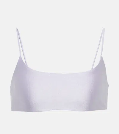 Jade Swim Muse Scoop Bikini Top In Lilac