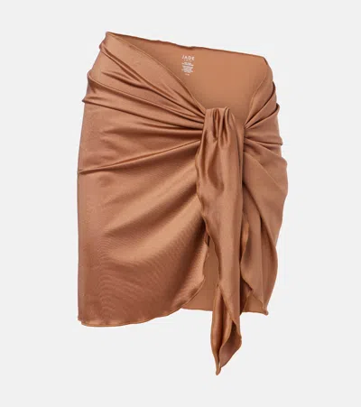 Jade Swim Nyla Beach Cover-up In Brown