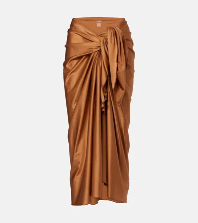 Jade Swim Nyla Beach Cover-up In Brown