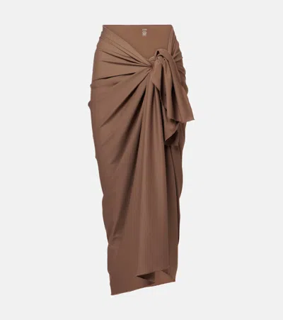 Jade Swim Nyla Beach Cover-up In Brown