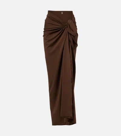 Jade Swim Nyla Beach Cover-up In Brown