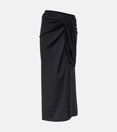 Jade Swim Nyla Long Beach Cover-up In Black