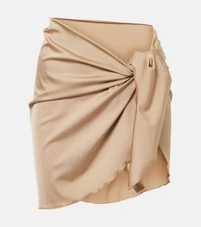 Jade Swim Nyla Short Beach Cover-up In Neutrals