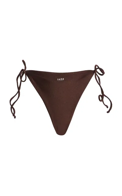 Jade Swim Nyra Bikini Bottom In Brown