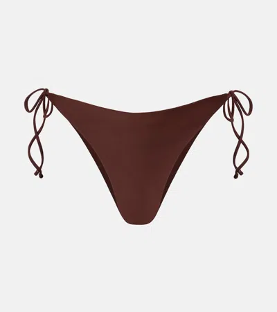 Jade Swim Nyra Bikini Bottoms In Brown