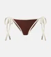 Jade Swim Nyra Bikini Bottoms In Brown