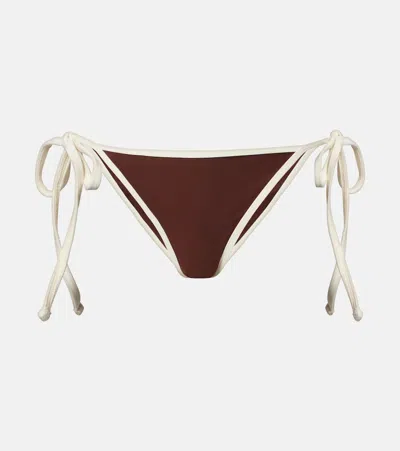 Jade Swim Nyra Bikini Bottoms In Brown