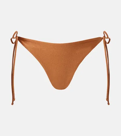 Jade Swim Nyra Bikini Bottoms In Brown