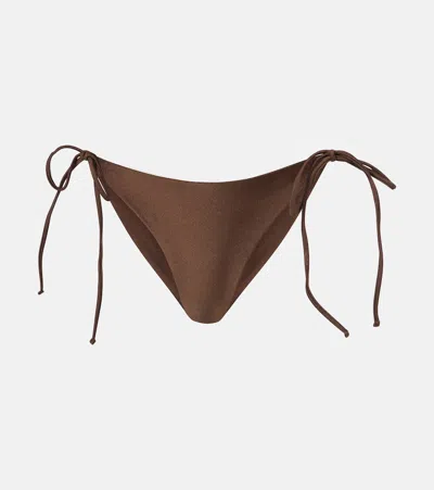 Jade Swim Nyra Bikini Bottoms In Brown