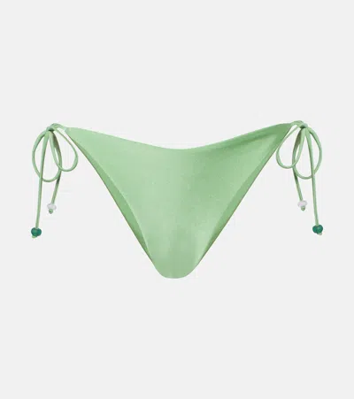 Jade Swim Nyra Bikini Bottoms In Green