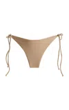 Jade Swim Nyra Cheeky Bikini Bottom In Brown