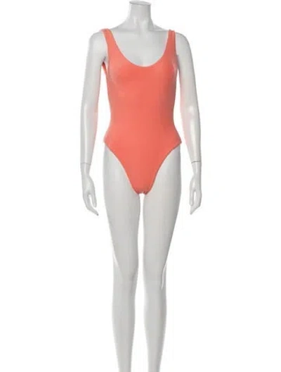 Pre-owned Jade Swim One-piece In Orange