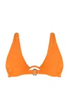 Jade Swim Paloma Bikini Top In Orange