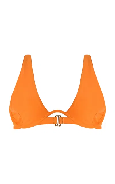 Jade Swim Paloma Bikini Top In Orange