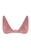 Jade Swim Paloma Bikini Top In Red