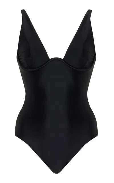 Jade Swim Paloma Sculpted One-piece Swimsuit In Black