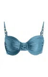 Jade Swim Raina Bikini Top In Blue