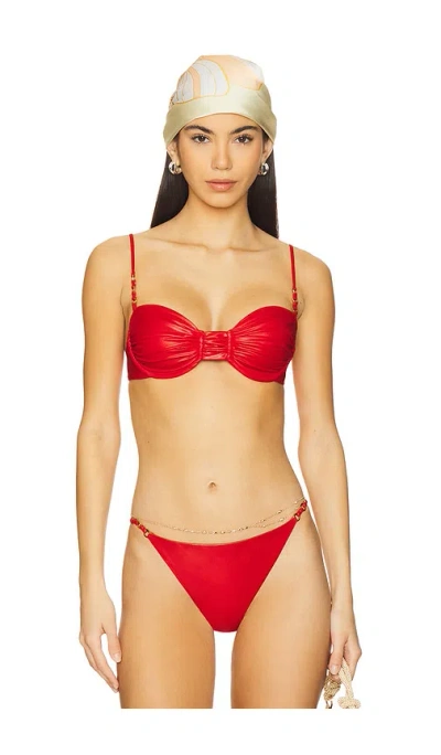 Jade Swim Mia Bikini Top In Coral