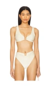 Jade Swim Reiss Bikini Top In Sandstone