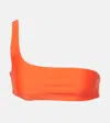 Jade Swim Rounded Edges Bikini Top In Orange