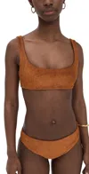Jade Swim Rounded Edges Top Copper In Copper