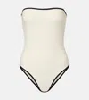 Jade Swim Sienna Strapless Swimsuit In White
