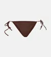 Jade Swim Ties Bikini Bottoms In Brown