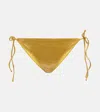 Jade Swim Ties Bikini Bottoms In Golden