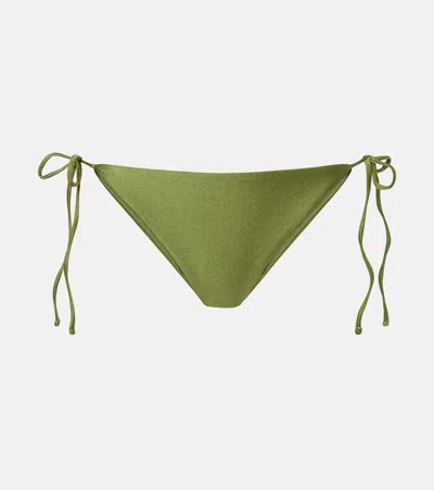 Jade Swim Ties Bikini Bottoms In Green