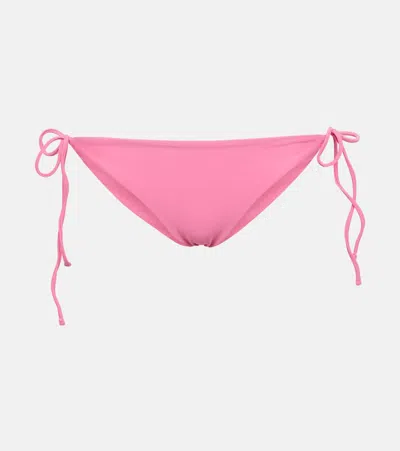 Jade Swim Ties Bikini Bottoms In Petal