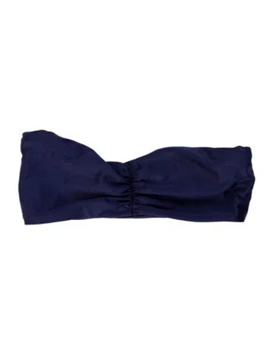 Pre-owned Jade Swim Top In Blue