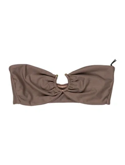 Pre-owned Jade Swim Top W/ Tags In Neutrals