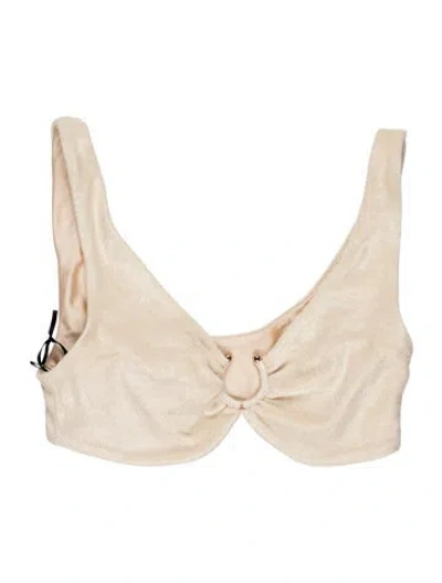 Pre-owned Jade Swim Top W/ Tags In Neutrals