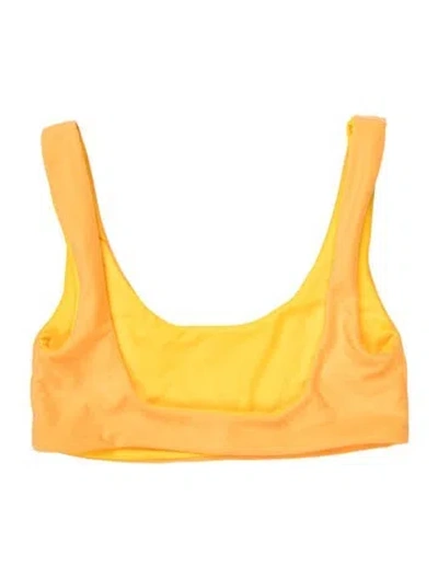 Pre-owned Jade Swim Top W/ Tags In Yellow