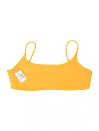 Pre-owned Jade Swim Top W/ Tags In Yellow