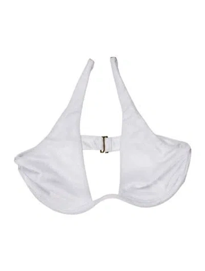 Pre-owned Jade Swim Top In White