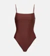 Jade Swim Trophy Swimsuit In Brown
