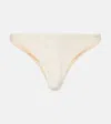 Jade Swim Vera Terry Bikini Bottoms In Beige