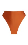 Jade Swim Via Bikini Top In Brown
