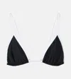 Jade Swim Via Bikini Top In Black