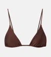 Jade Swim Via Bikini Top In Burgundy