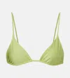 Jade Swim Via Bikini Top In Green