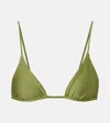 Jade Swim Via Bikini Top In Green