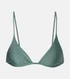 Jade Swim Via Bikini Top In Green