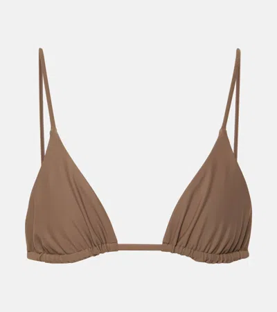 Jade Swim Via Bikini Top In Neutrals