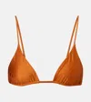 Jade Swim Viva Bikini Top In Orange