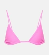 Jade Swim Via Bikini Top In Pink