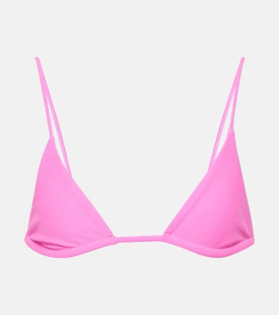Jade Swim Via Bikini Top In Pink