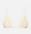 Jade Swim Via Bikini Top In White
